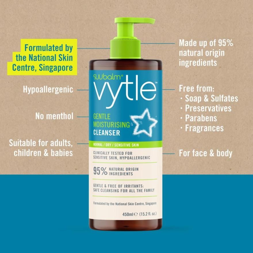 Vytle Gentle Moisturising Cleanser 450ml