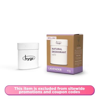 HYGR Natural Deodorant in Lavender Refill 40g