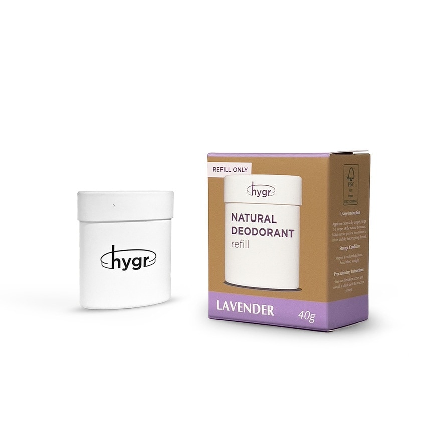 Natural Deodorant in Lavender Refill 40g