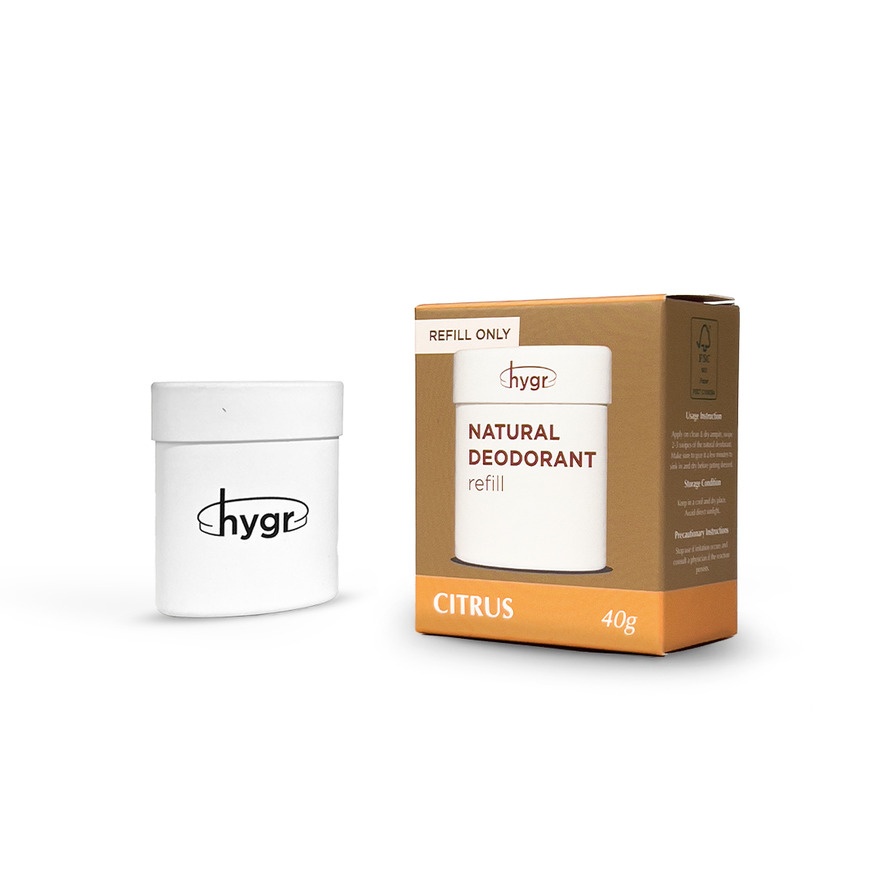 Natural Deodorant in Citrus Refill 40g image