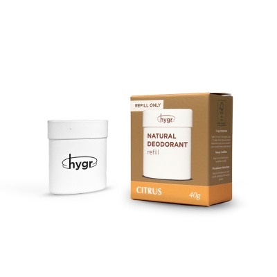 HYGR Natural Deodorant in Citrus Refill 40g