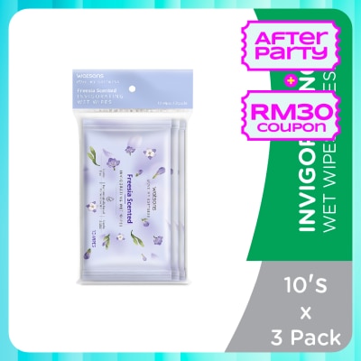 WATSONS Invigorating Wet Wipes Freesia 10SX3