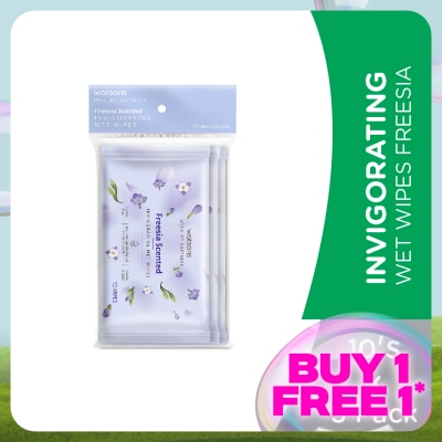 WATSONS Invigorating Wet Wipes Freesia 10SX3