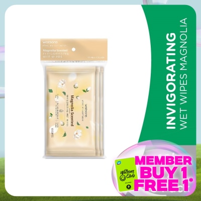 WATSONS Invigorating Wet Wipes Magnolia 10SX3