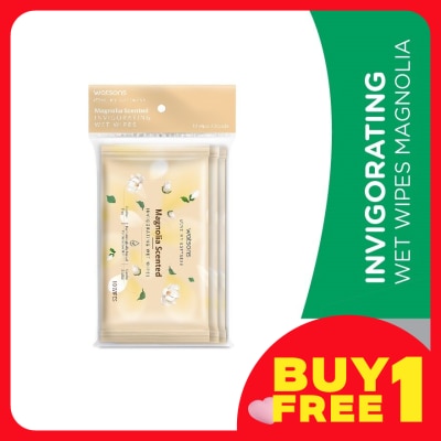 WATSONS Invigorating Wet Wipes Magnolia 10SX3