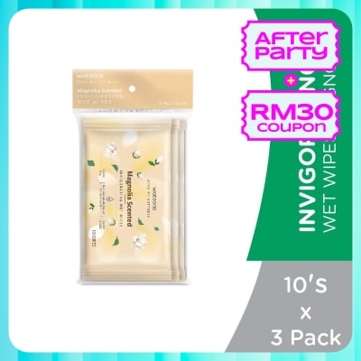 WATSONS Invigorating Wet Wipes Magnolia 10SX3
