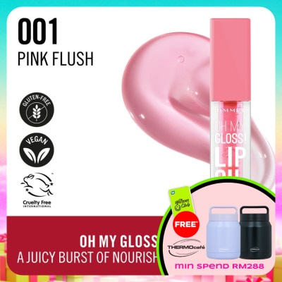 RIMMEL - Oh My Gloss Lip Oil 001 Pink Flush