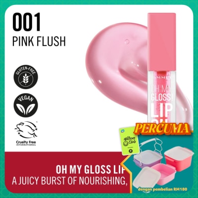 RIMMEL - Oh My Gloss Lip Oil 001 Pink Flush
