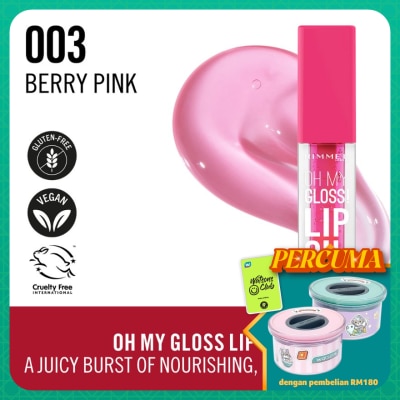 RIMMEL Oh My Gloss Lip Oil 003 Berry Pink