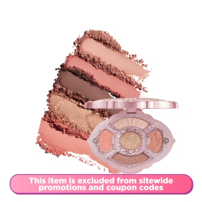 FLOWER KNOWS Midsummer Fairytales Collection Embossed Five-Color Makeup Palette 02 Flora Hermitage