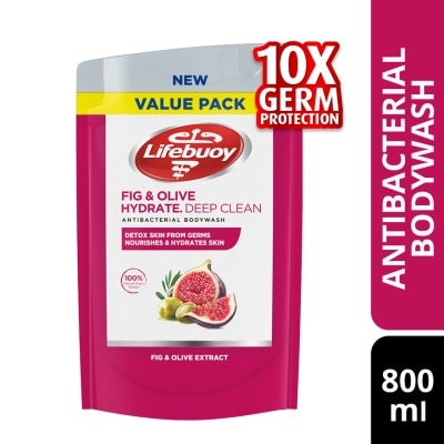 LIFEBUOY Body Wash Refill Figs & Olive 800ml