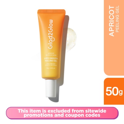 GLAD2GLOW Apricot Glycolic Acid Exfo Smooth Peeling Gel 50g