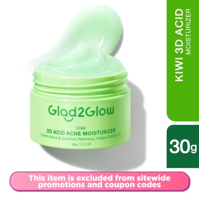 GLAD2GLOW Kiwi 3D Acid Acne Moisturizer 30g