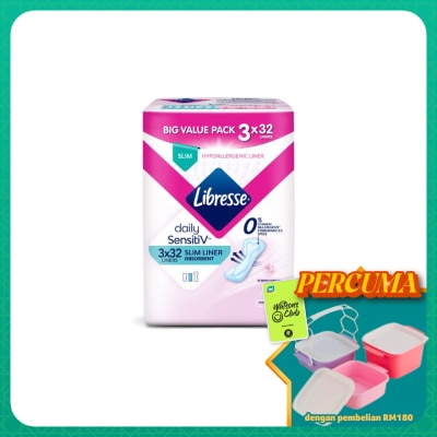 LIBRESSE - SensitiV Slim Pantyliner 3X32s