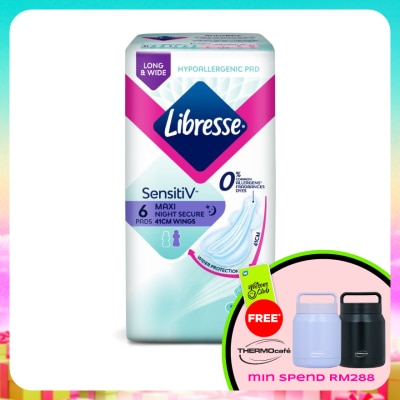 LIBRESSE - SensitiV Wider Back Night Wings 41cm 6s