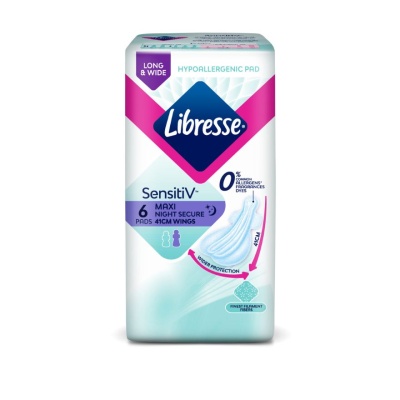 LIBRESSE - SensitiV Wider Back Night Wings 41cm 6s