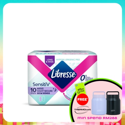 LIBRESSE - SensitiV Wider Back Night Wings 32cm 10s