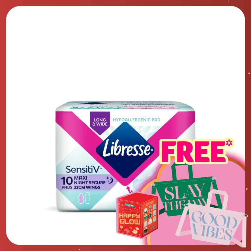 SensitiV Wider Back Night Wings 32cm 10s