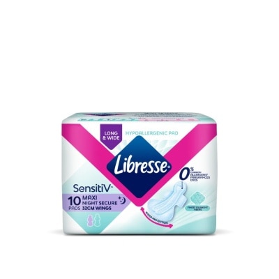 LIBRESSE SensitiV Wider Back Night Wings 32cm 10s