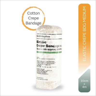 SMITH & NEPHEW - Elastic Crepe Bandage (Medium WT.) 10CM X 4M