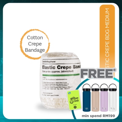 SMITH & NEPHEW ELASTIC CREPE BANDAGE (MEDIUM WT.) 5CM X 4M