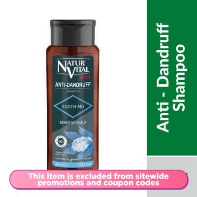 NATURVITAL Anti-Dandruff Shampoo (Men) - Sensitive Scalp 300ML