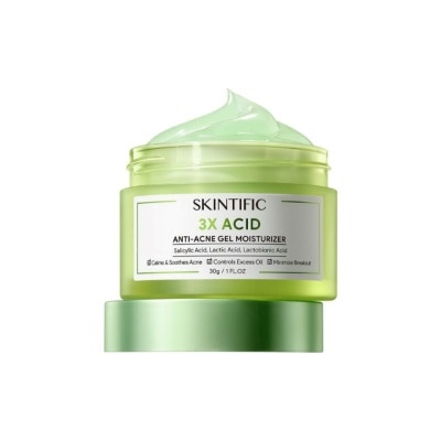 SKINTIFIC 3X Acids Acne-Care Gel Moisturizer 30g