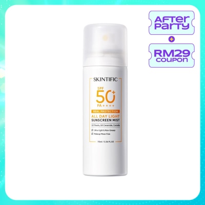 SKINTIFIC All Day Light Sunscreen Mist SPF50 PA++++ 70ml
