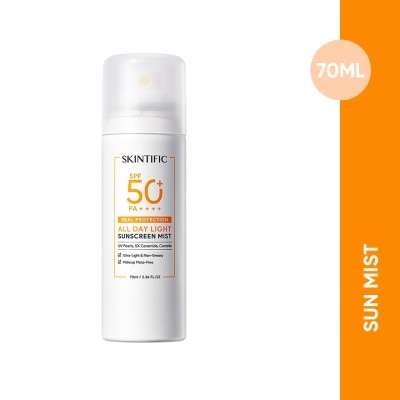 SKINTIFIC - All Day Light Sunscreen Mist SPF50 PA++++ 70ml