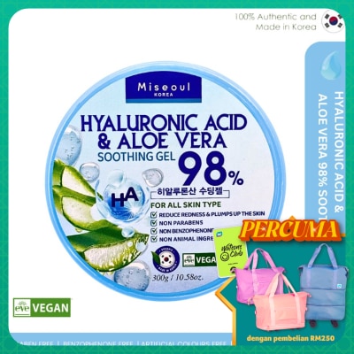 MISEOUL - Hyaluronic and Aloe Vera Soothing Gel 98% 300g