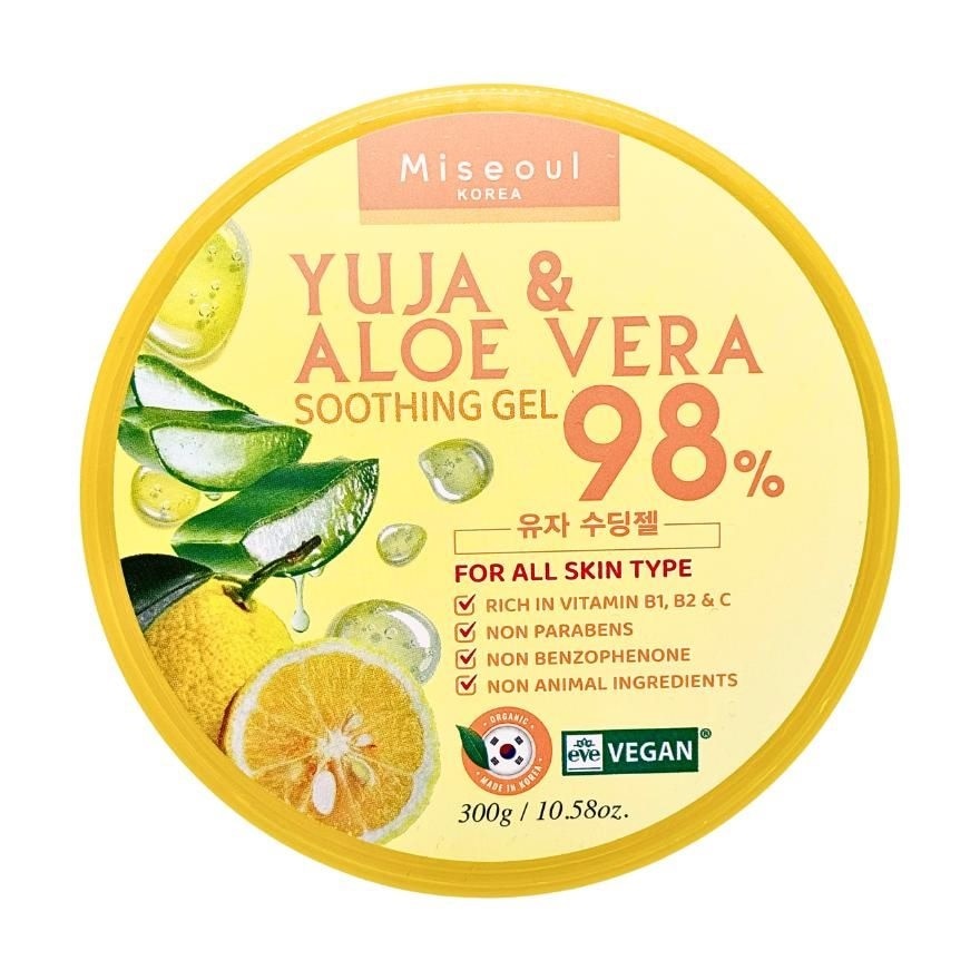 Yuja and Aloe Vera Soothing Gel 98% 300g