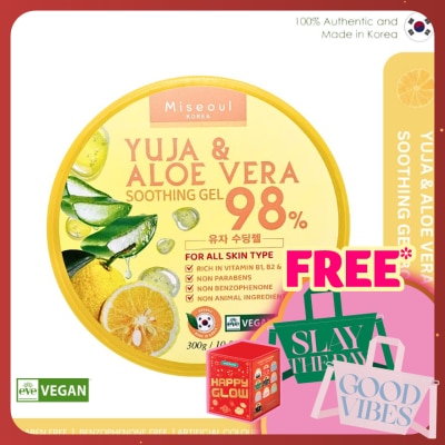 MISEOUL Yuja and Aloe Vera Soothing Gel 98% 300g