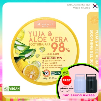 MISEOUL - Yuja and Aloe Vera Soothing Gel 98% 300g