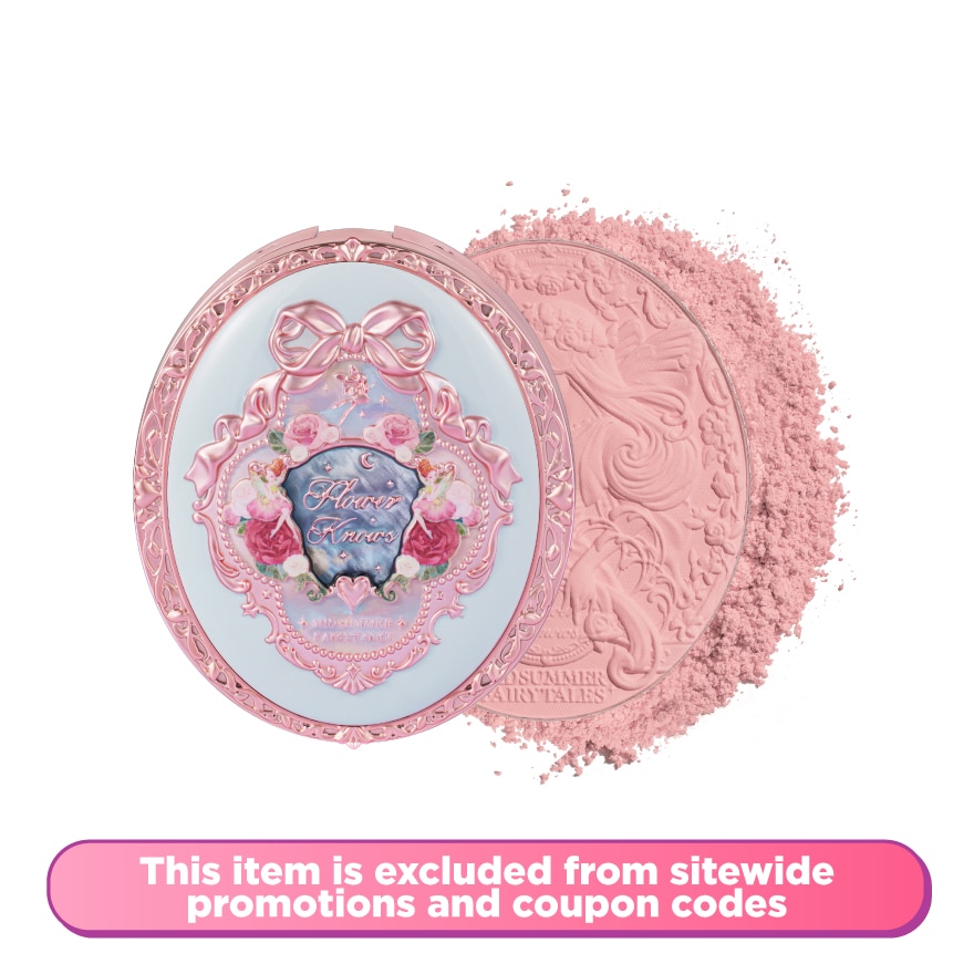 Midsummer Fairytales Collection Velvet Embossed Blush 04 Summer Blossom
