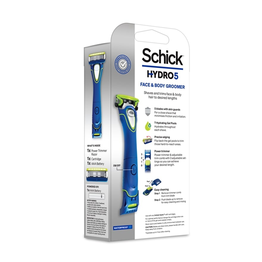 Hydro 5 Face & Body Groomer Kit 1s