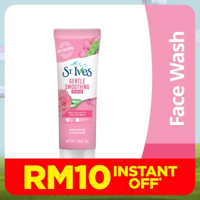 ST IVES Si Gentle Smooth Rose Scrub 50G