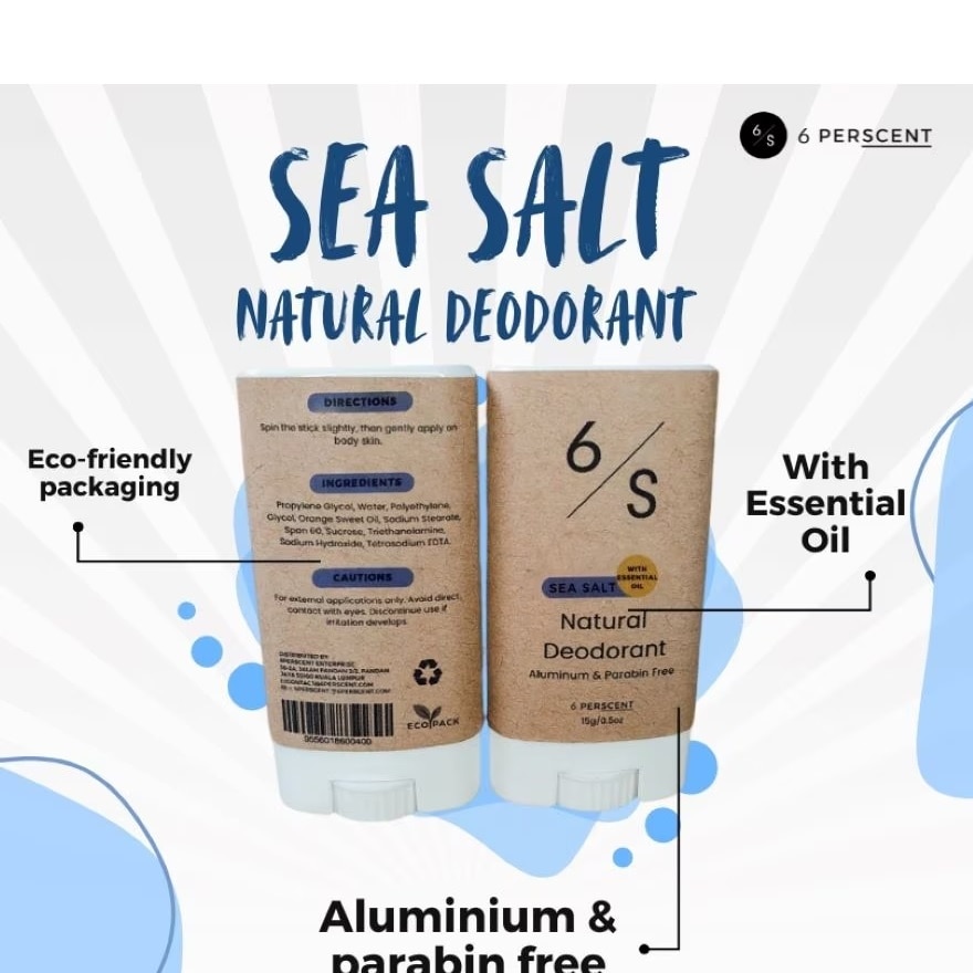 Sea Salt Natural Deodorant 15g