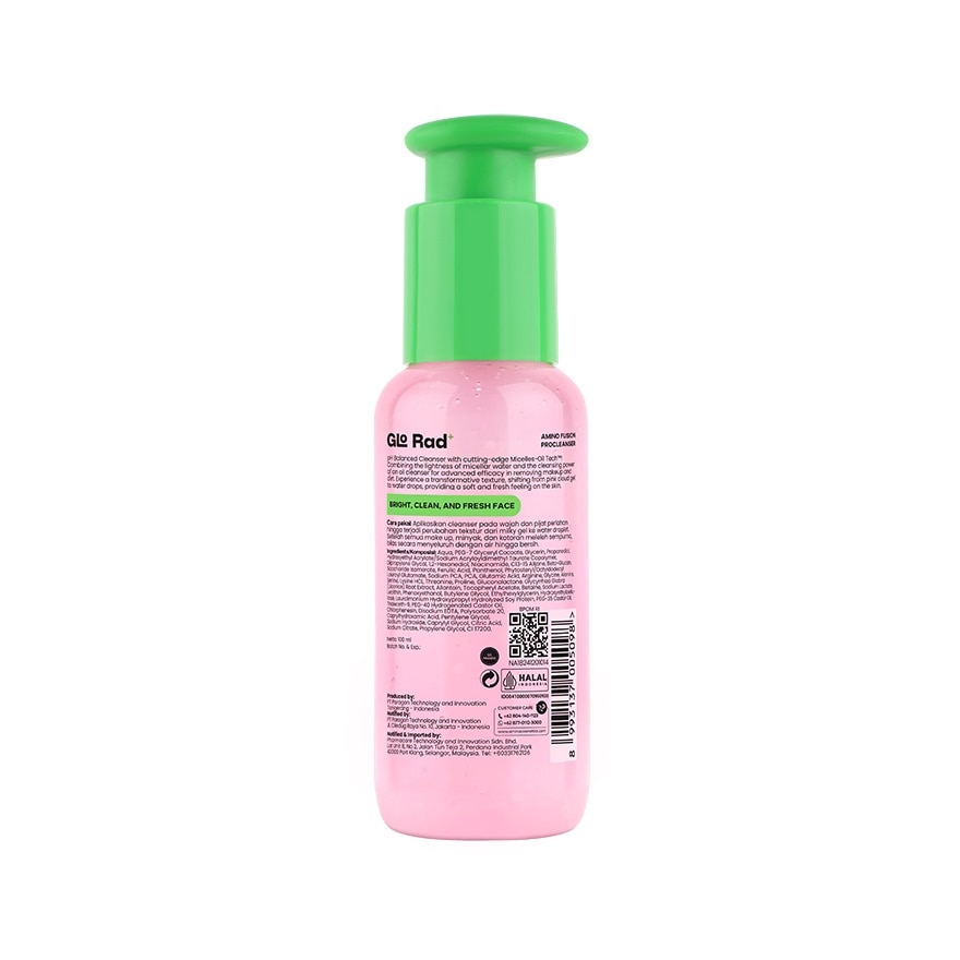 Glo Rad+ Hassle Free Cleanser Amino 100ml