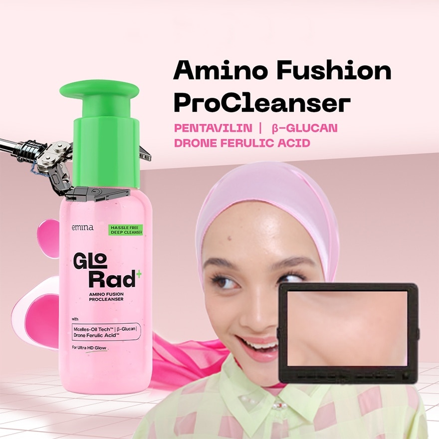 Glo Rad+ Hassle Free Cleanser Amino 100ml