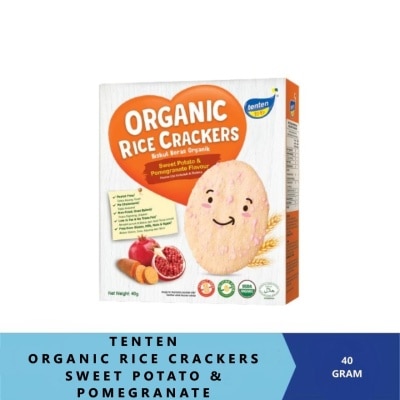 TEN TEN Org Rice Crackers Sweet Potato 40G