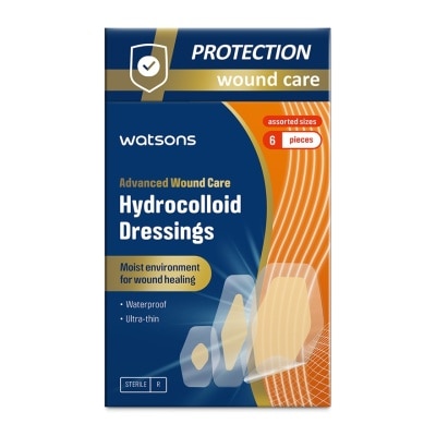 WATSONS Hydrocolloid Waterproof Plasters 6s