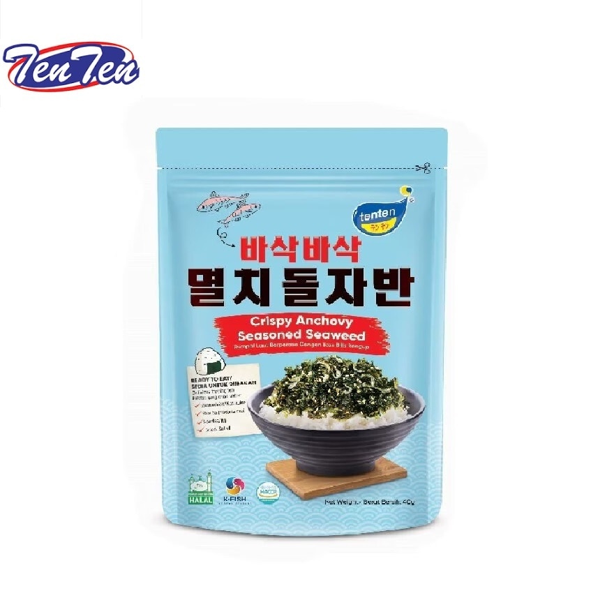 Crispy Anchoy Seasoned Seaweed 40G