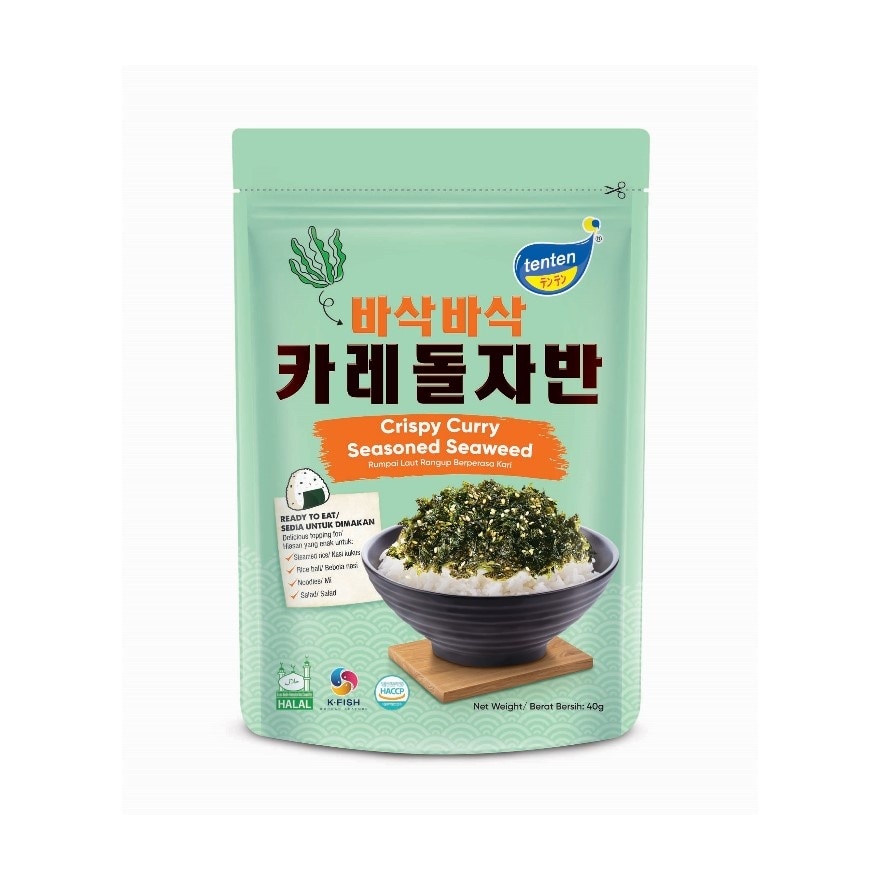 Crispy Curry Seasoned Seaweed 40G