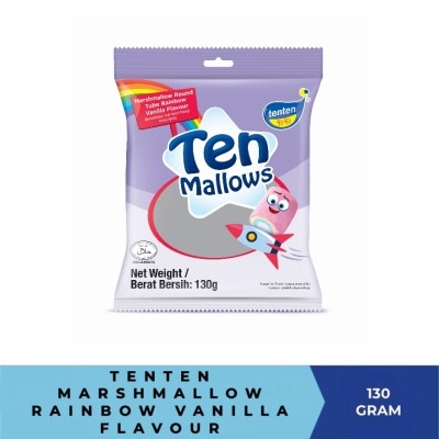 TEN TEN Marshmallow Round Tube Rainbow Vaniila 130g