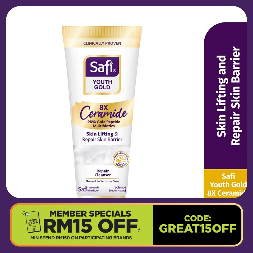 Youth Gold 8X Ceramide Repair Balancing Cleanser 100G
