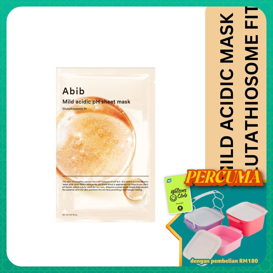 Mild Acidic PH Sheet Mask (Glutathiosome Fit)