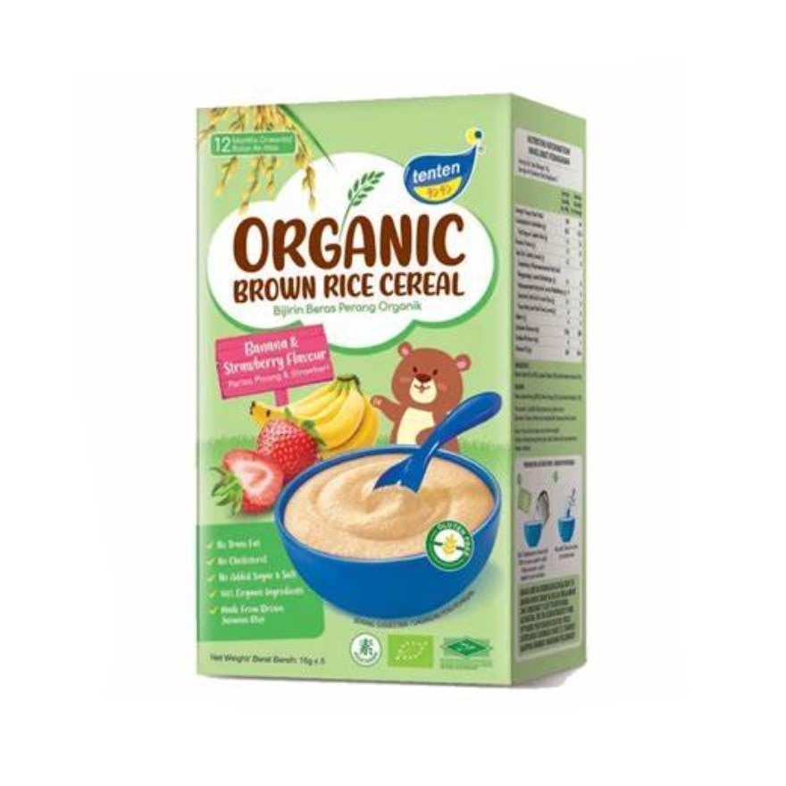 Organic Brown Rice Ban Strawberry 80G