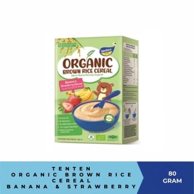 TEN TEN Organic Brown Rice Ban Strawberry 80G