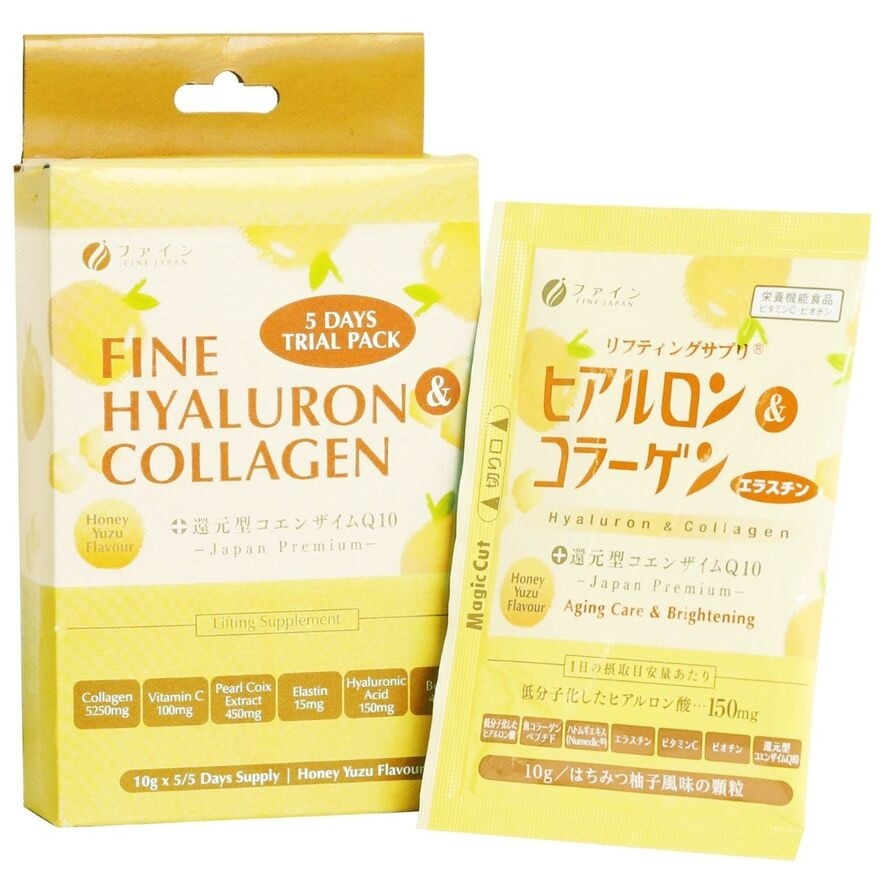 Hyaluron & Collagen With Ubiquinol Q10 Honey Yuzu Flavour 5s x 10g