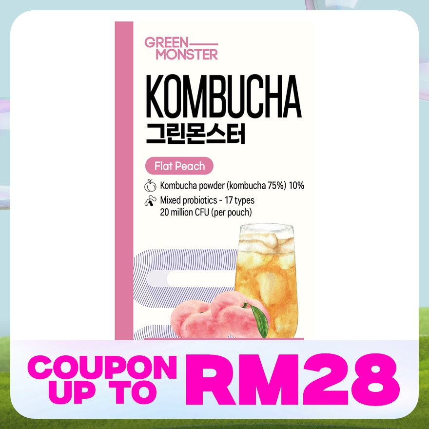 Kombucha Flat Peach Flavoured 5gx10s